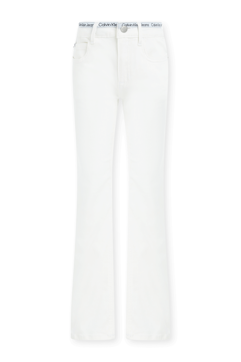 תמונה קידמית של מכנסי ג'ינס בגזרת פלייר