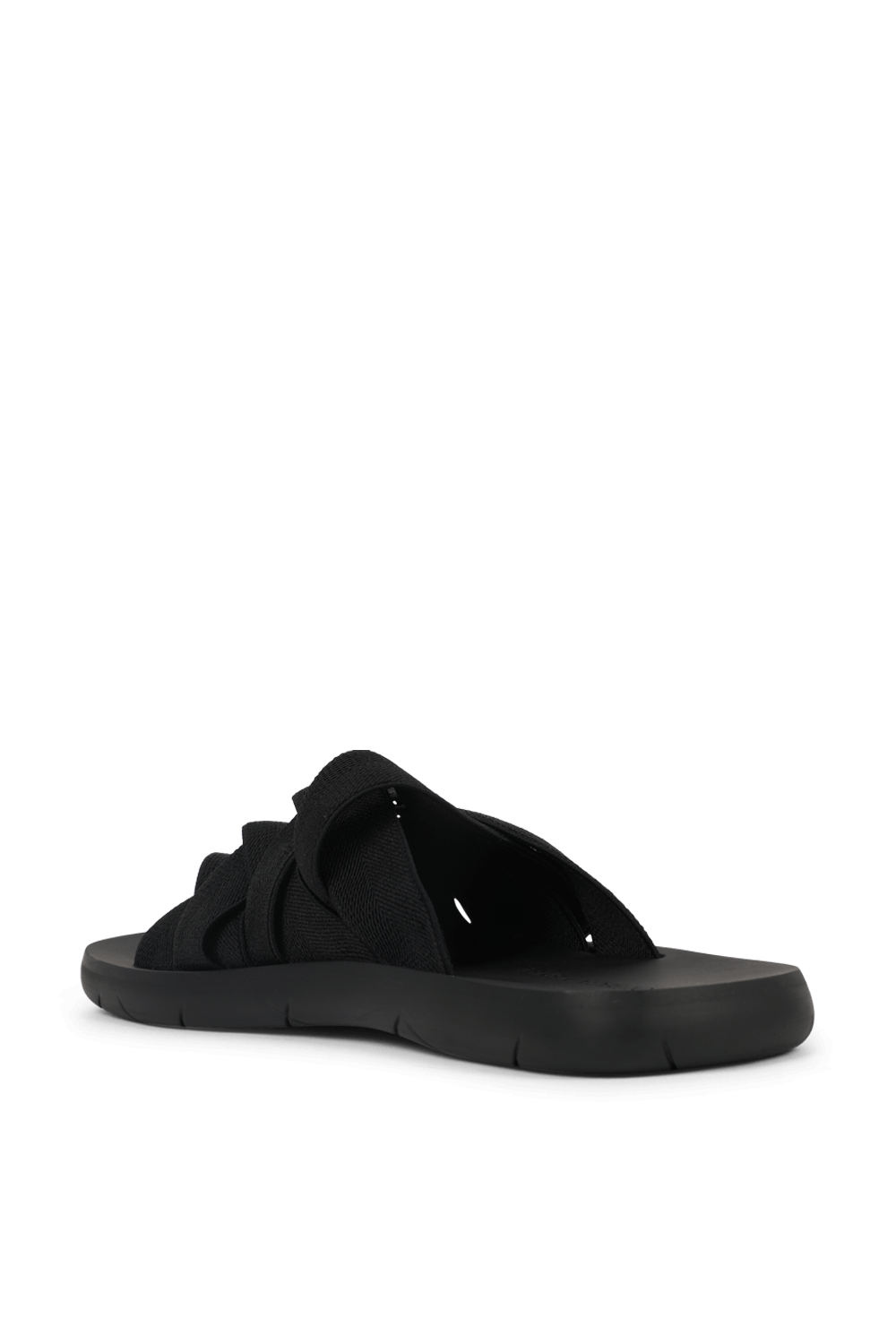 תמונה אחורית של סנדלים אלסטיים באריגת אינטרצ'יאטו