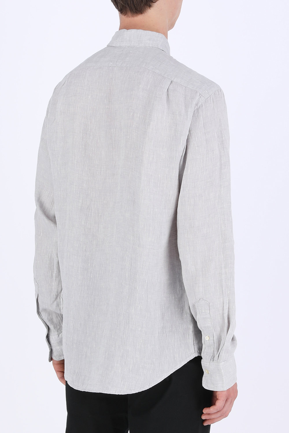 Classic Fit Linen Shirt in Soft Grey POLO RALPH LAUREN