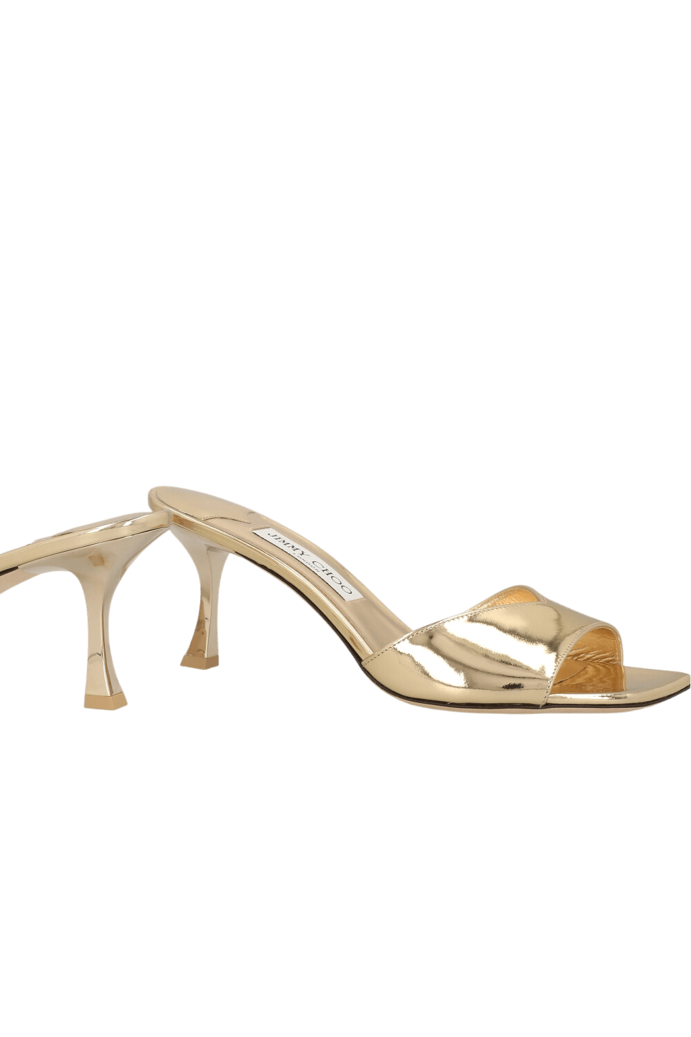 תמונת תקריב של נעלי עקב מיולס