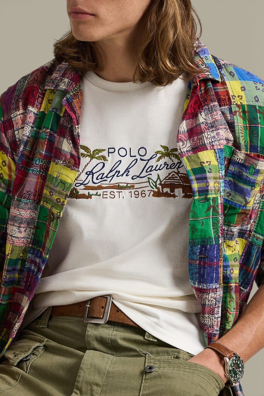 תמונת תקריב דוגמן של חולצת טי