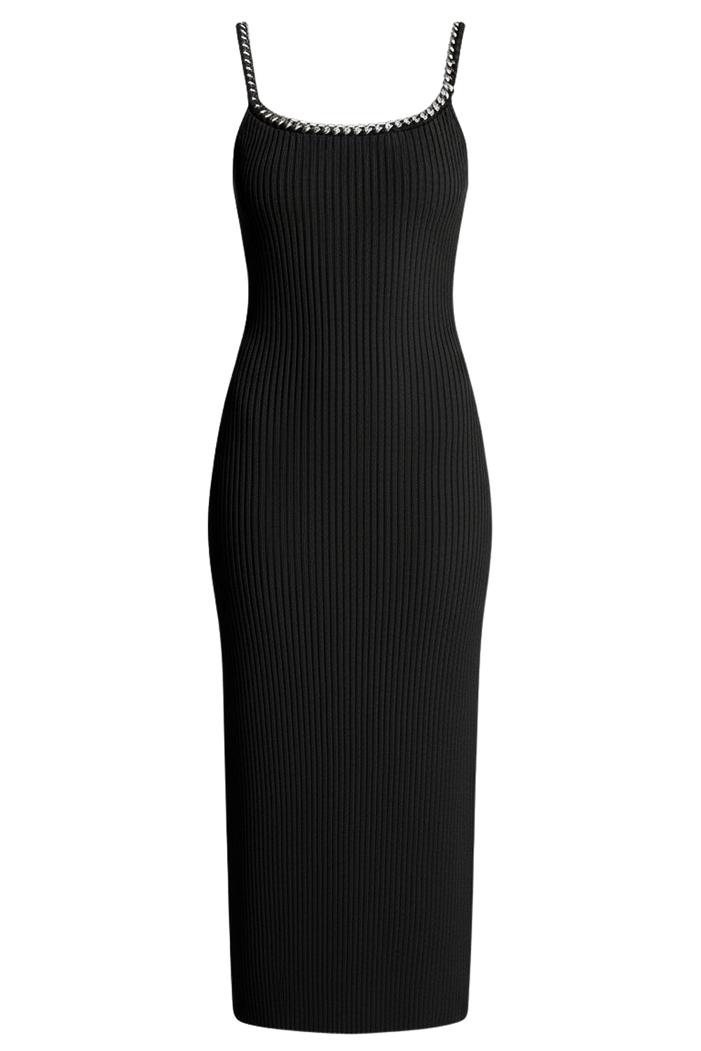 תמונה קידמית של שמלת מידי ריב