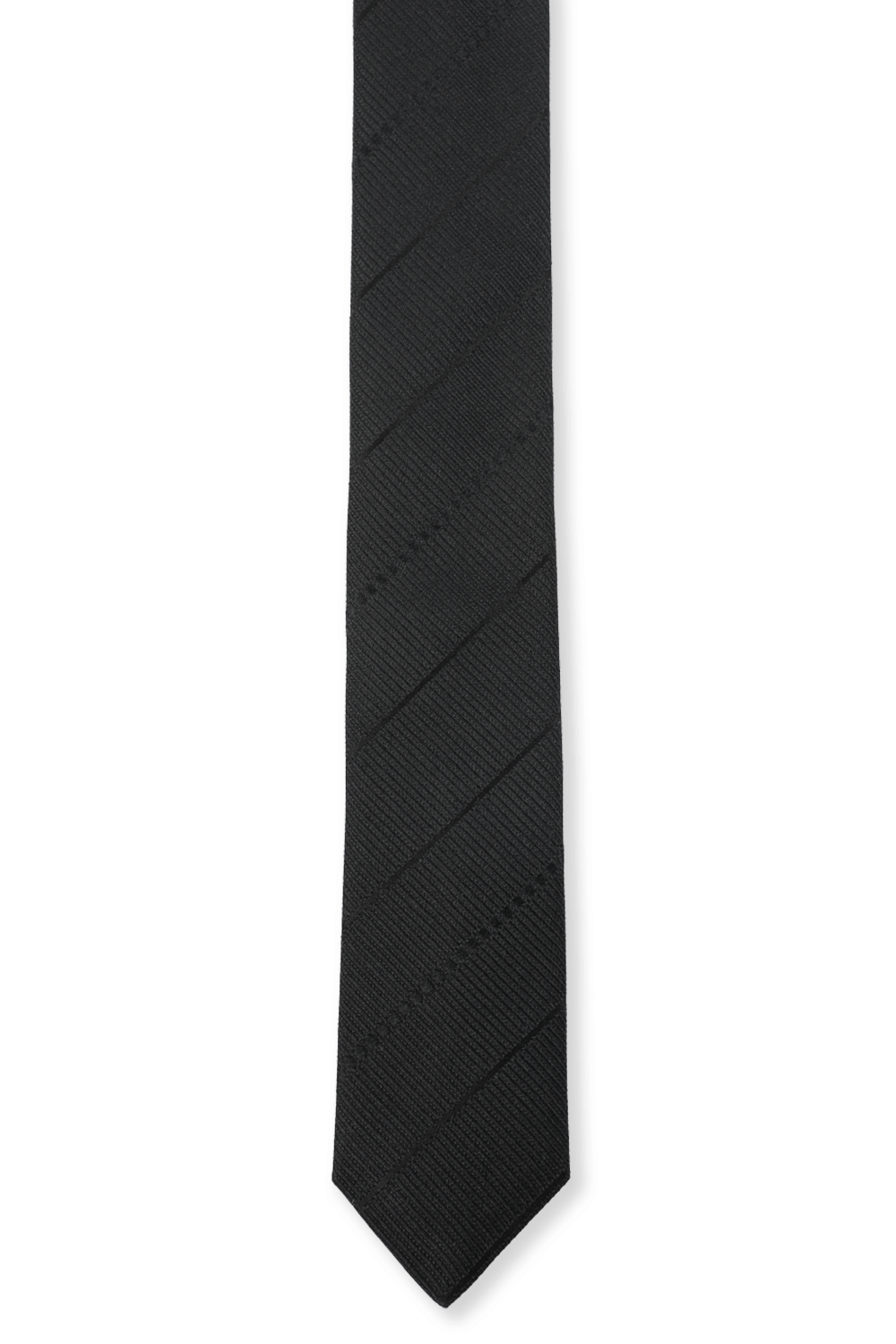 תמונה אחורית של Silk Tie in Black