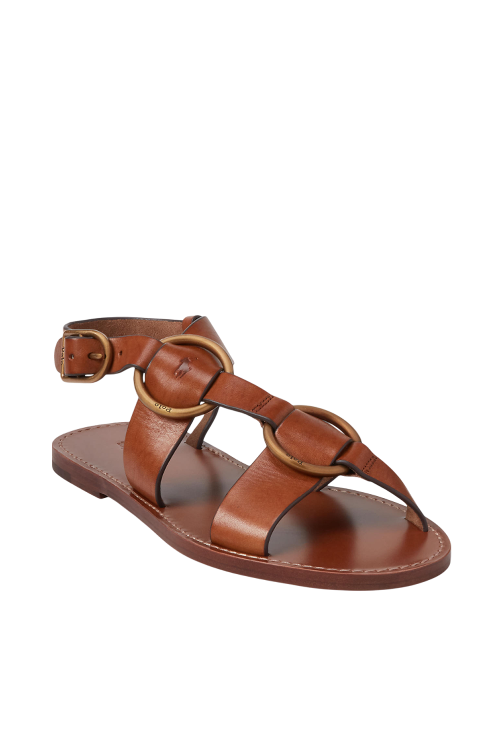 תמונה אחורית של סנדלים שטוחים