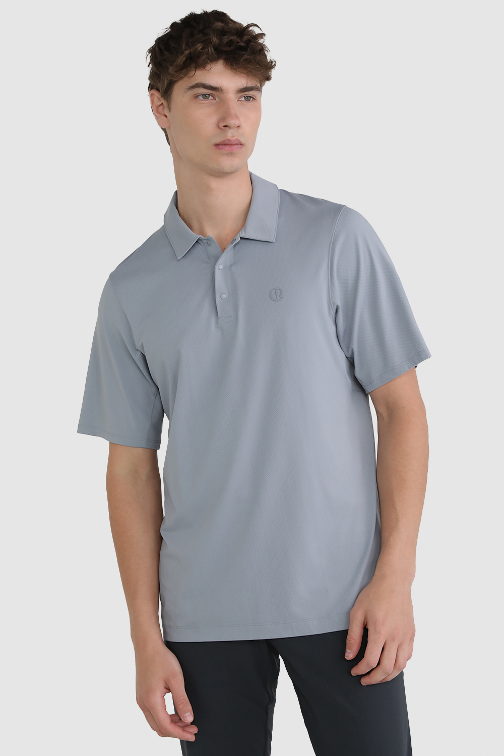 Snap-Front Performance Short-Sleeve Polo Shirt