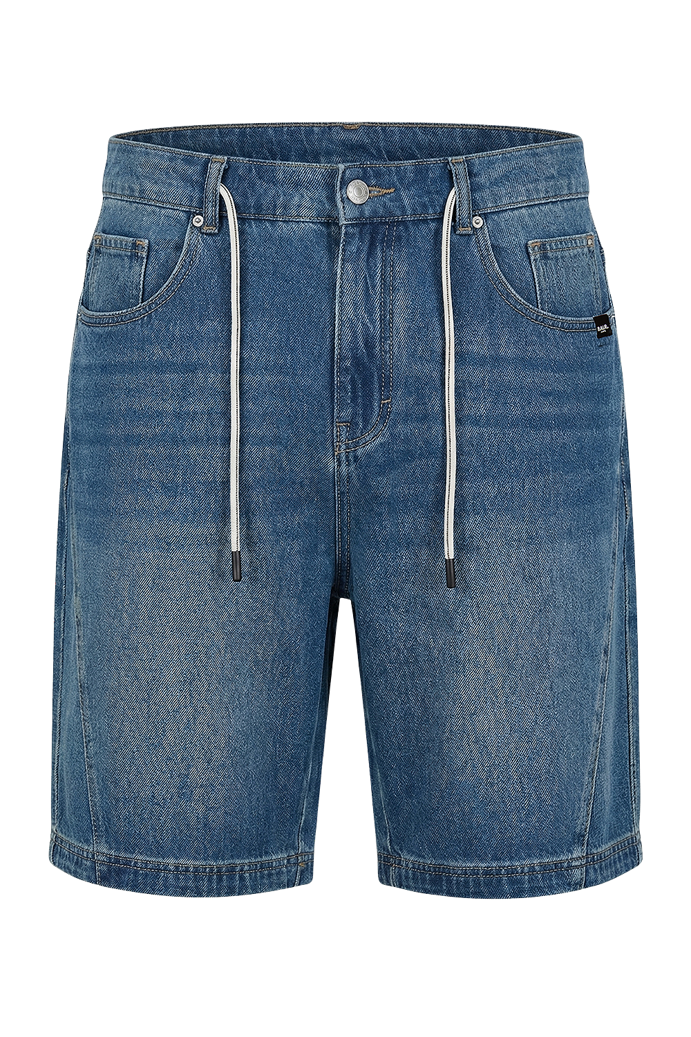 תמונה קידמית של מכנסי ג'ינס ברמודה