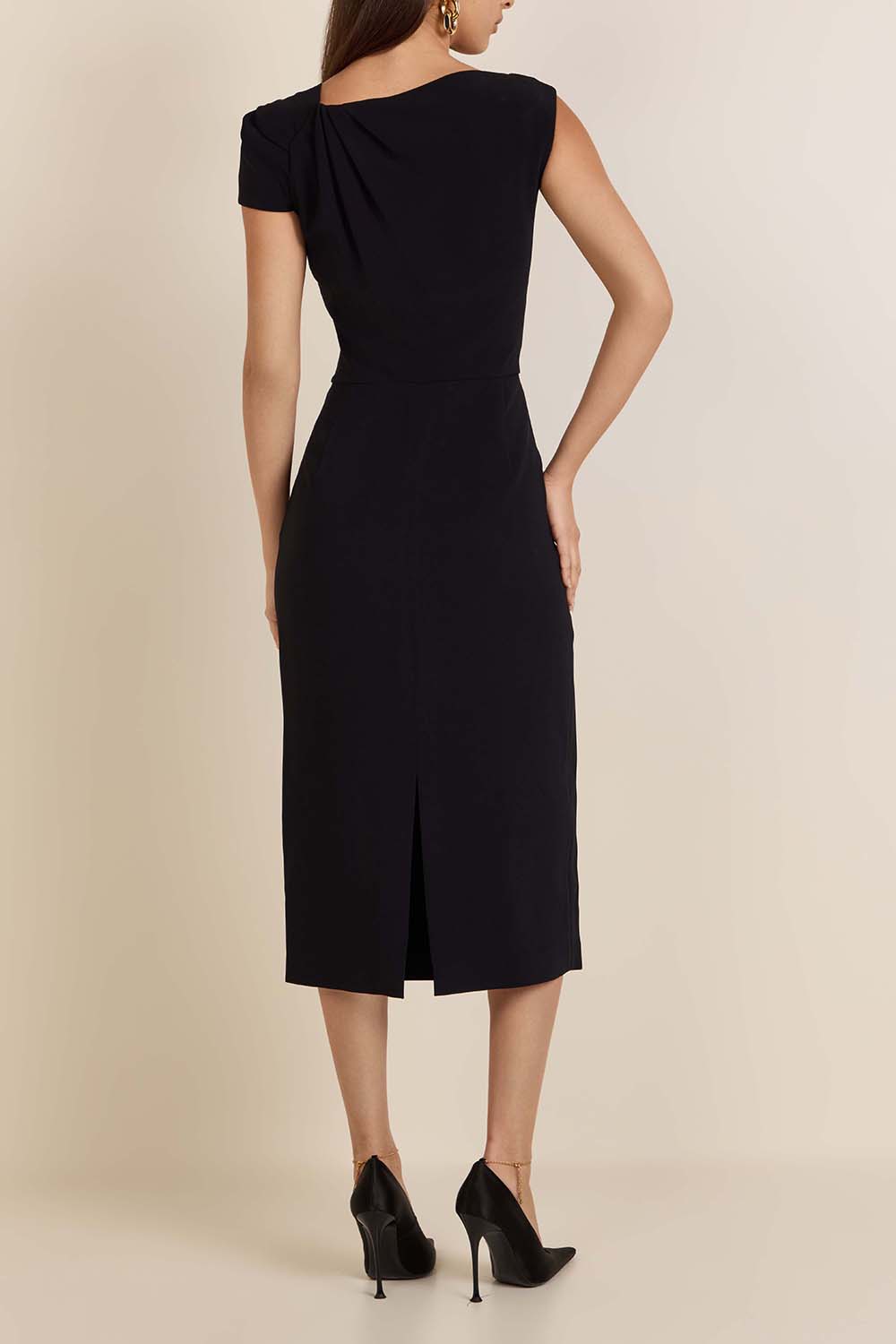 תמונת דוגמן אחורית של שמלת מידי