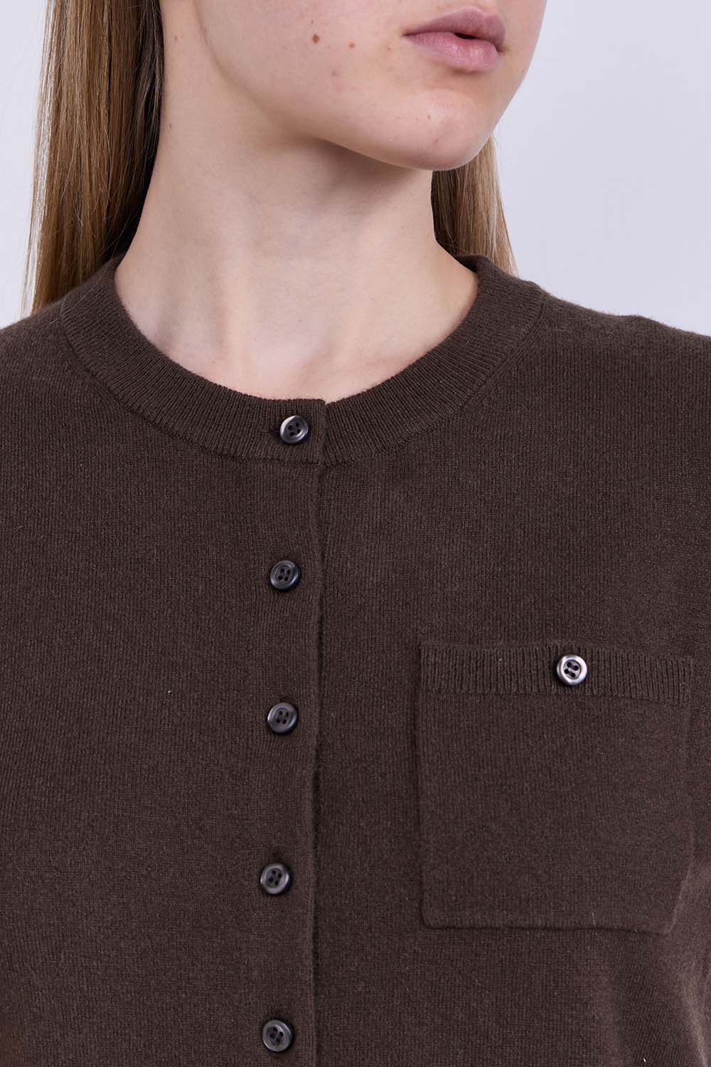 תמונת תקריב דוגמן של קרדיגן קשמיר