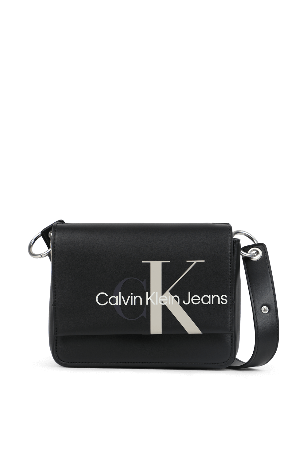 תמונה קידמית של תיק מלבני מתקפל עם לוגו בגוון שחור