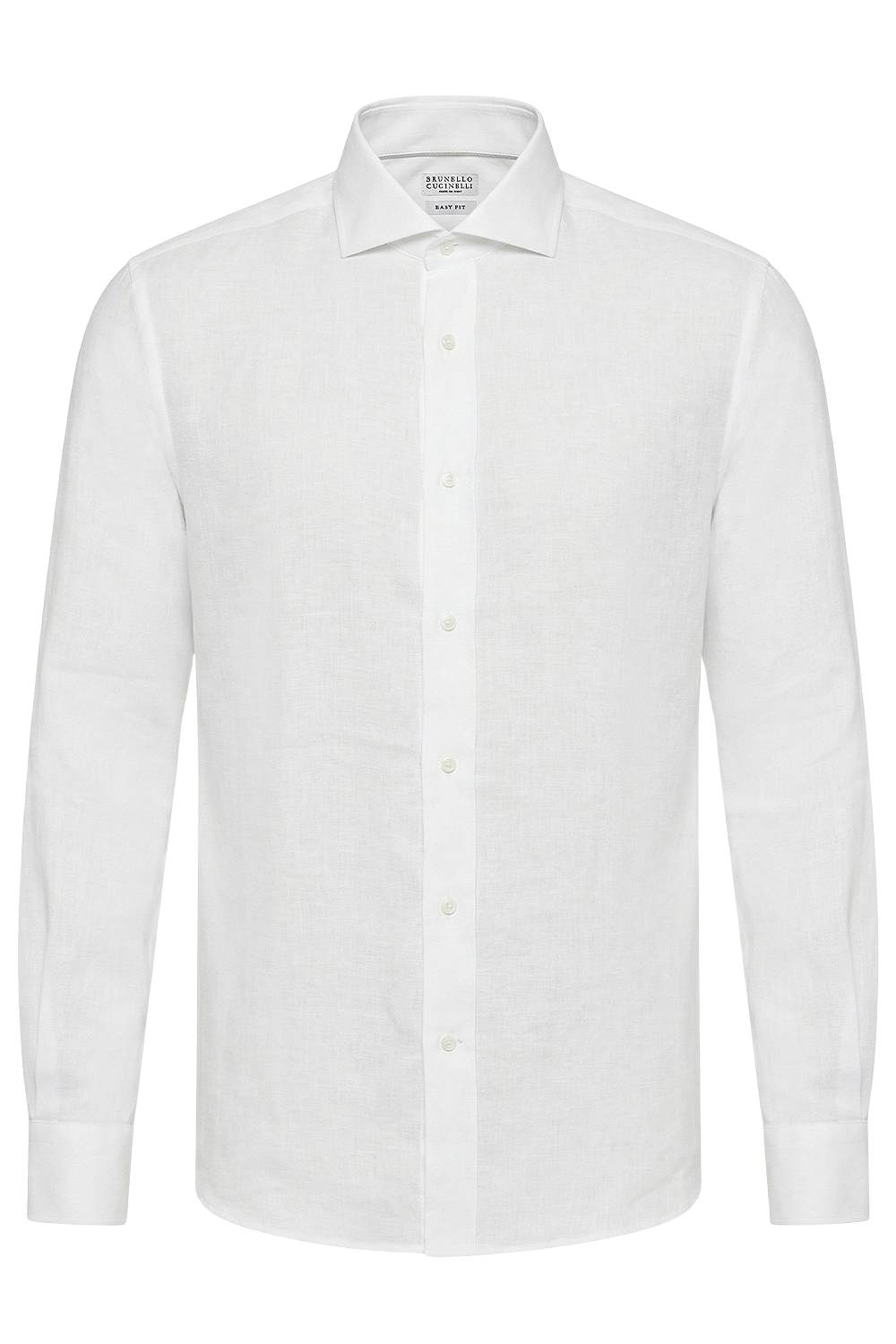 תמונה קידמית של חולצה מכופתרת בגזרה משוחררת