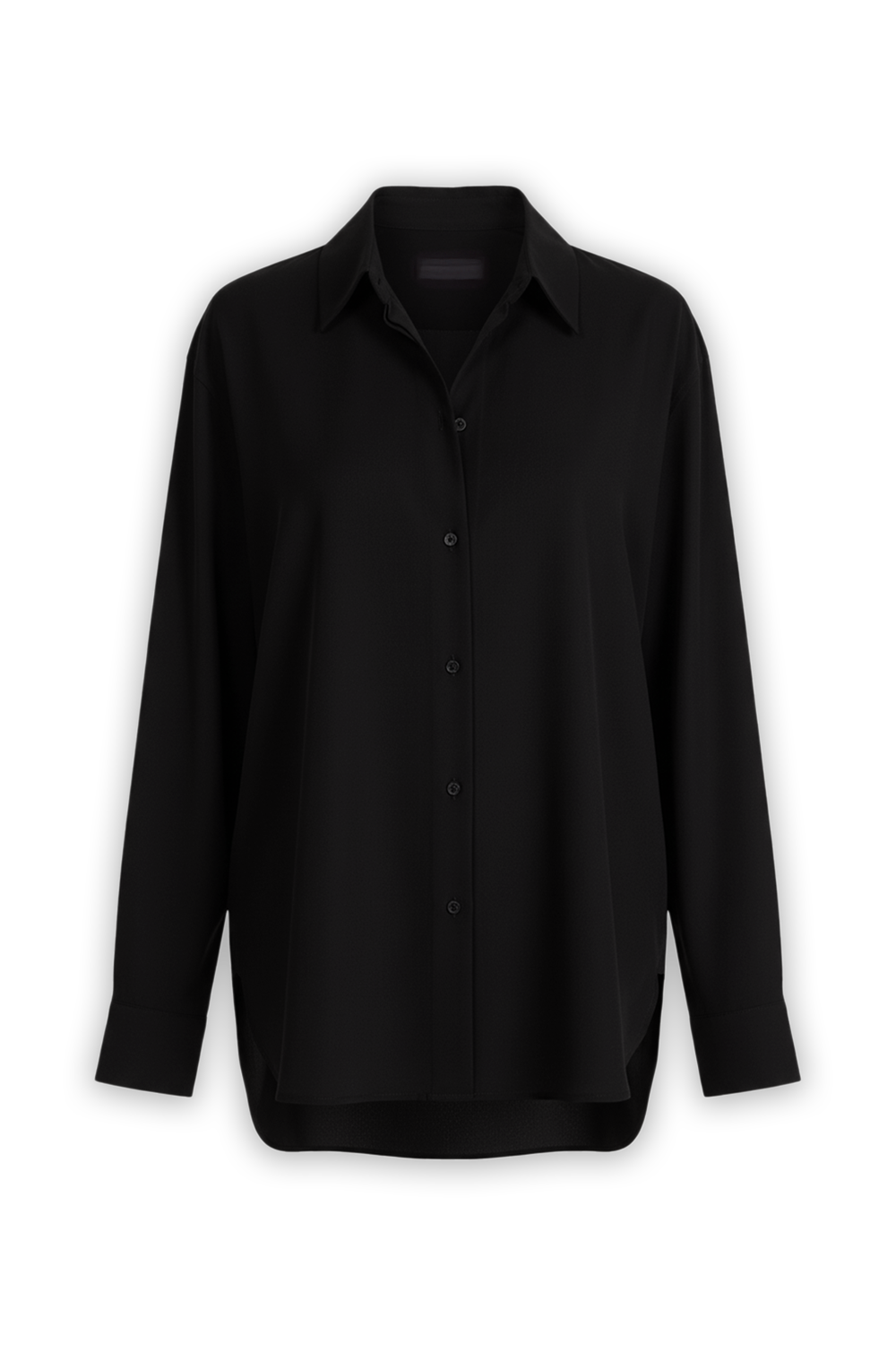 תמונה קידמית של חולצת כפתורים ממשי