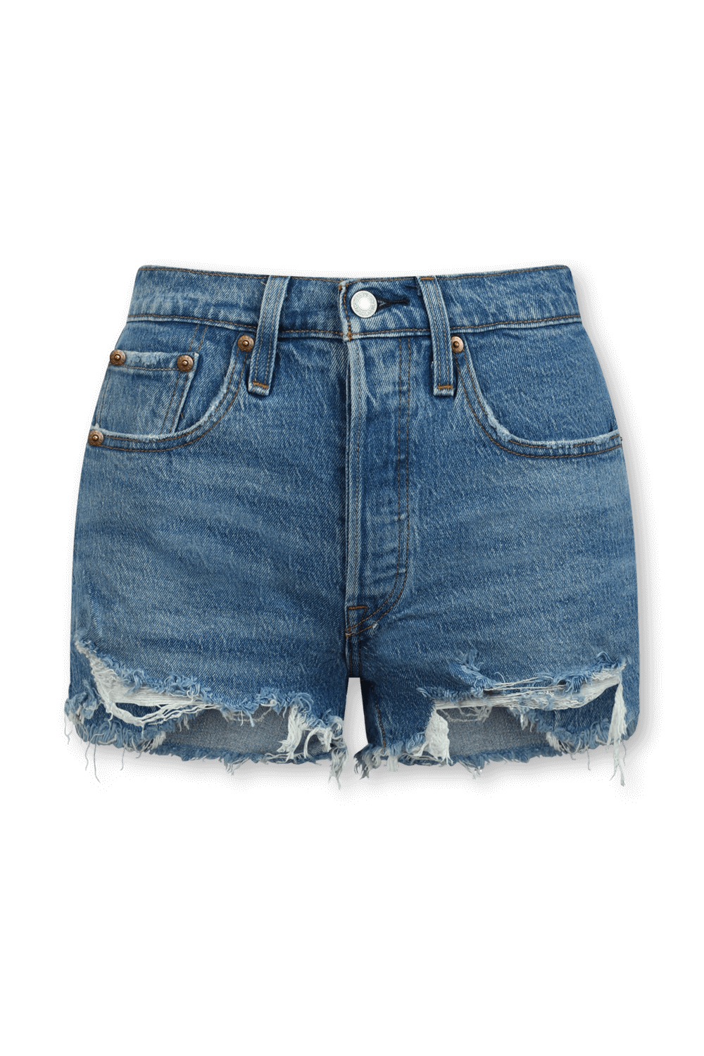 מכנסי ג'ינס קצרים כחולים 501 LEVI`S