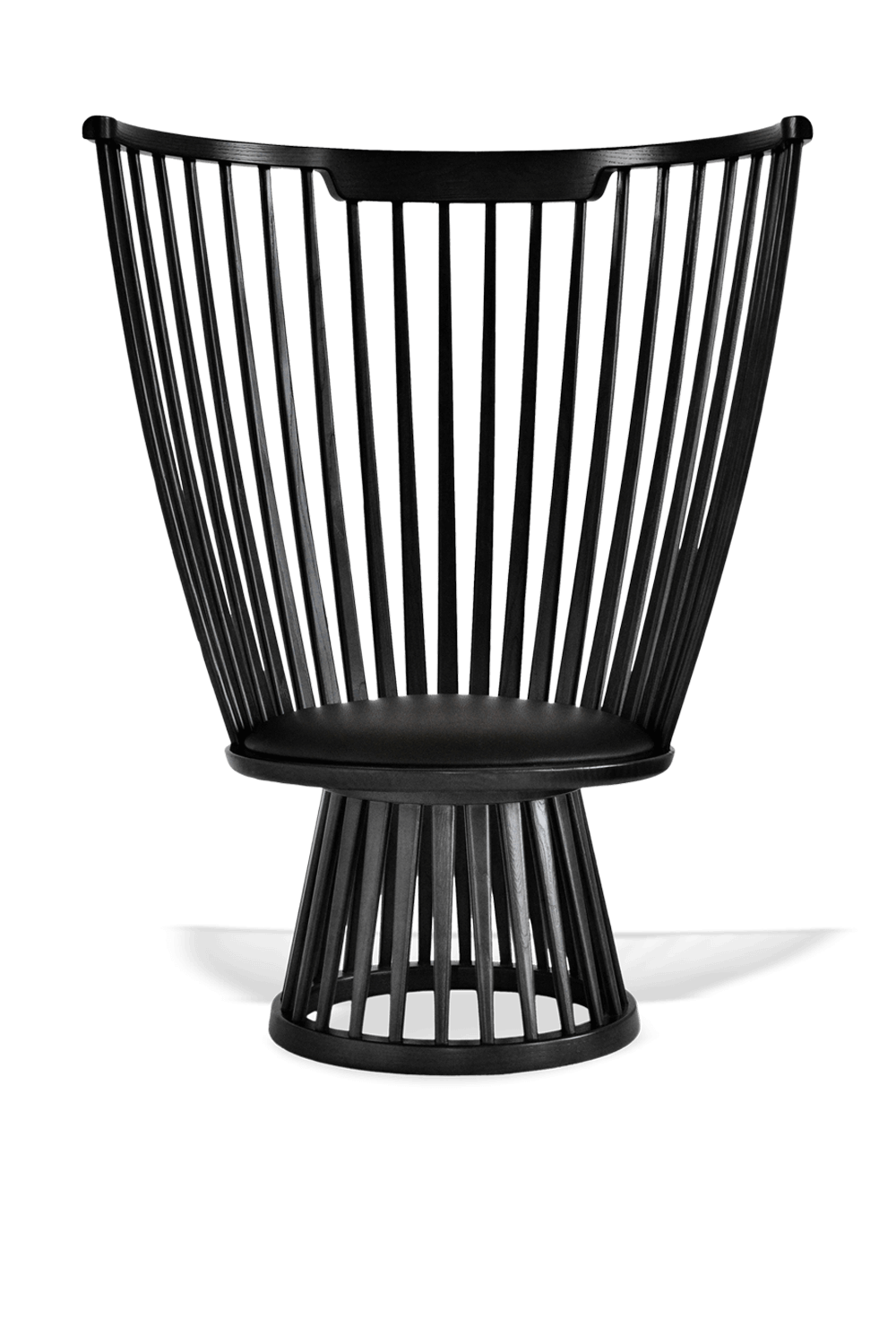 כיסא שחור מפוסל TOM DIXON
