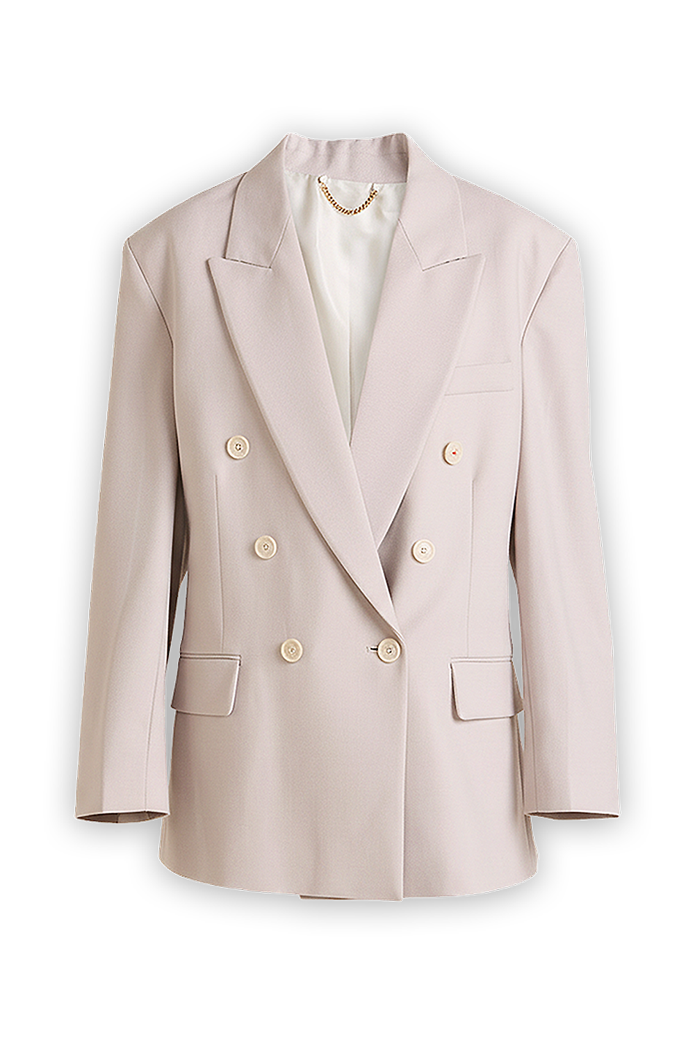 תמונה קידמית של ז'קט מחוייט אוברסייז