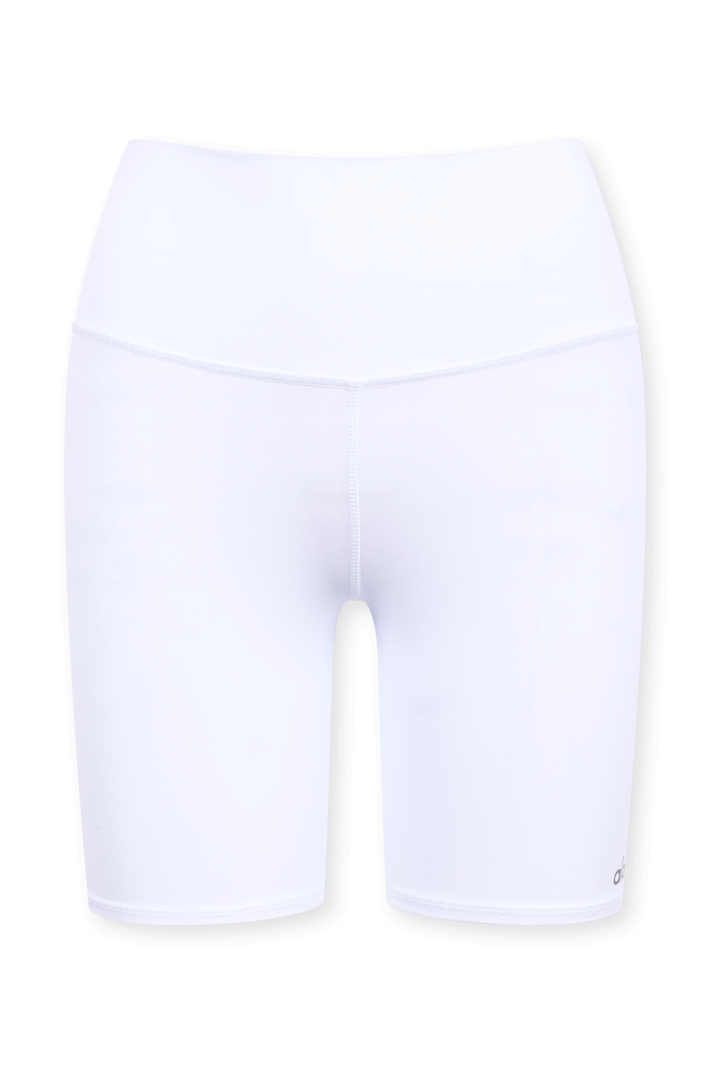 מכנסי טייץ קצרים בגזרה גבוהה בגוון לבן ALO YOGA