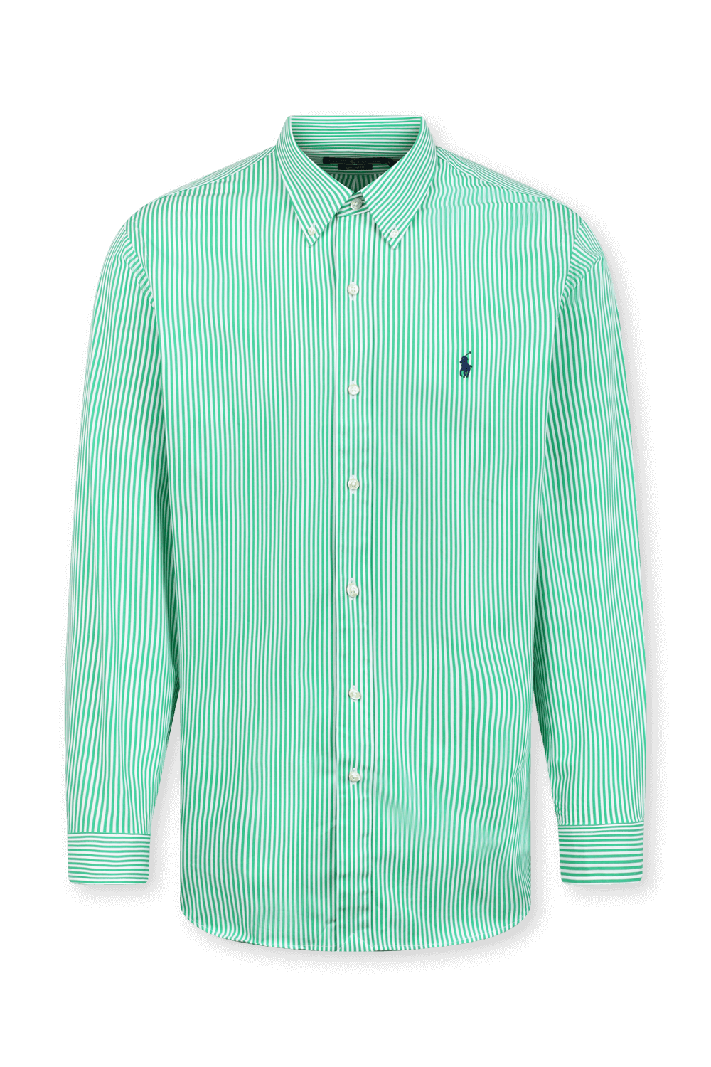 חולצת כפתורים ירוקה עם פרינט פסים POLO RALPH LAUREN