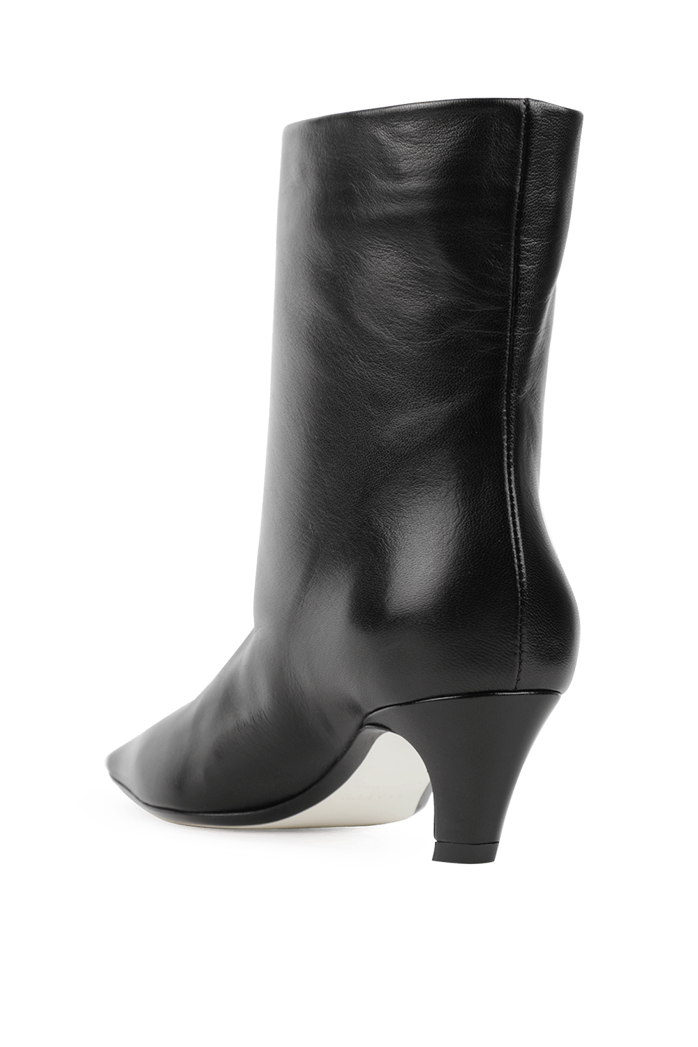 תמונה אחורית של מגפוני אריזונה שחורים מעור