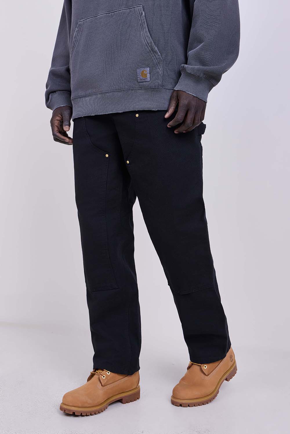 תמונת דוגמן קידמית של מכנסי ג'ינס דאבל ניי