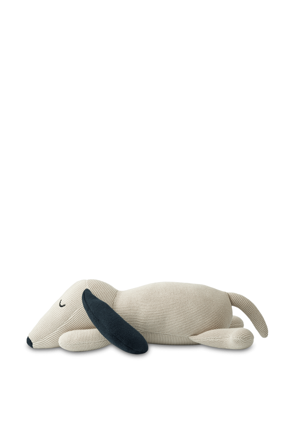 תמונה קידמית של בובת כלב מכותנה אורגנית