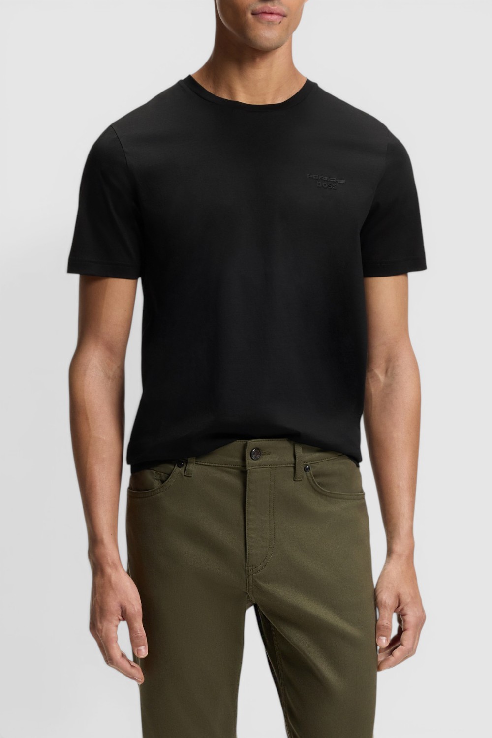 תמונת דוגמן קידמית של חולצת טי בוס X פורשה