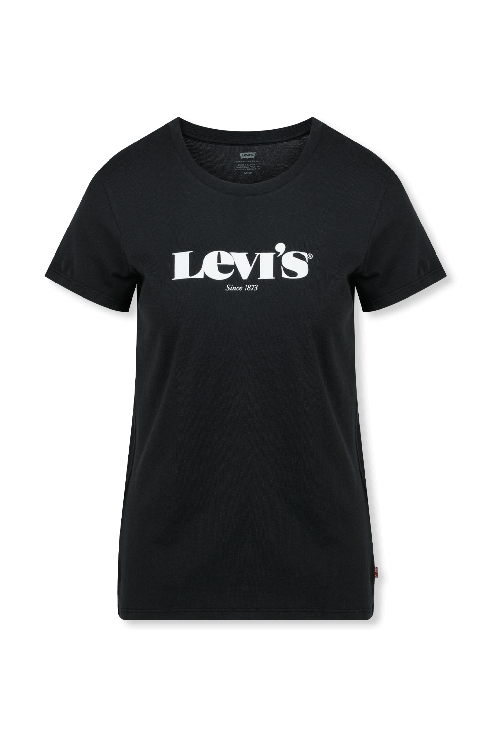 טישירט שחורה עם לוגו LEVI`S