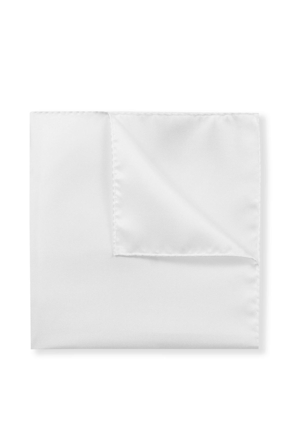 Silk-Jacquard Pocket Square in White HUGO