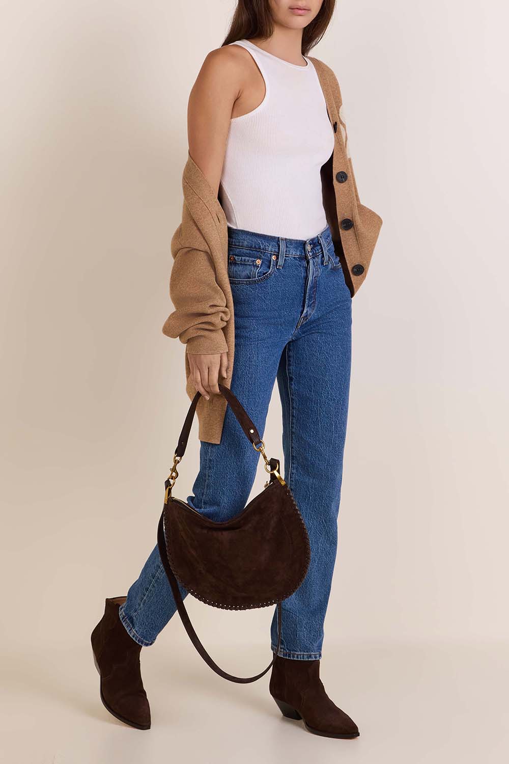 תמונת דוגמן קידמית של תיק כתף  אוסקן מון מעור רך