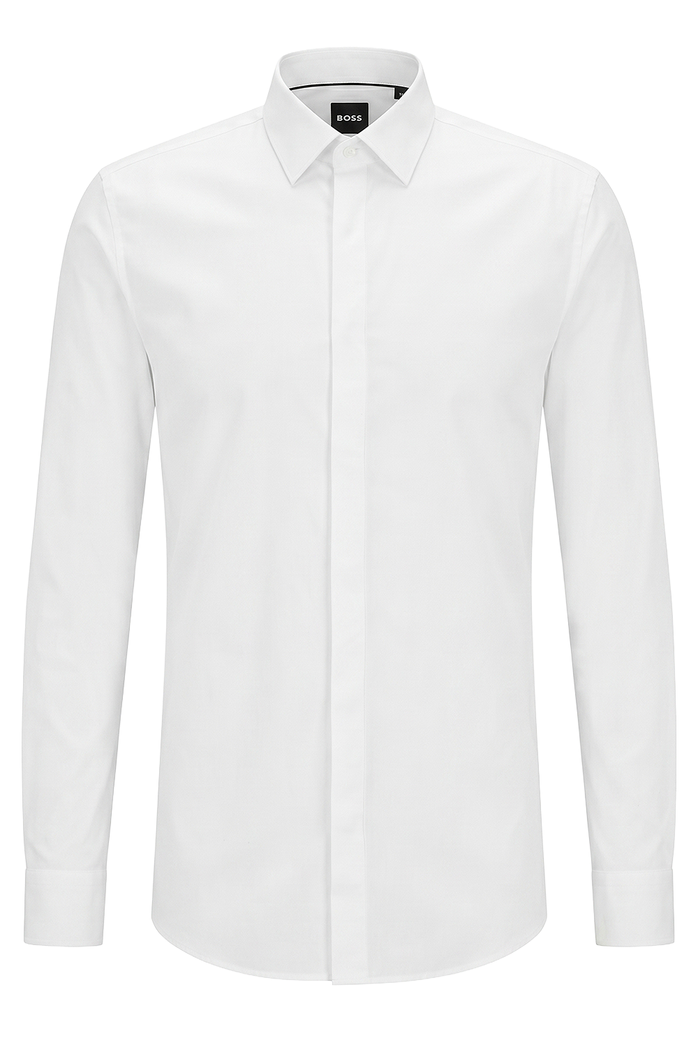 תמונה קידמית של חולצה מכופתרת בגזרת סלים