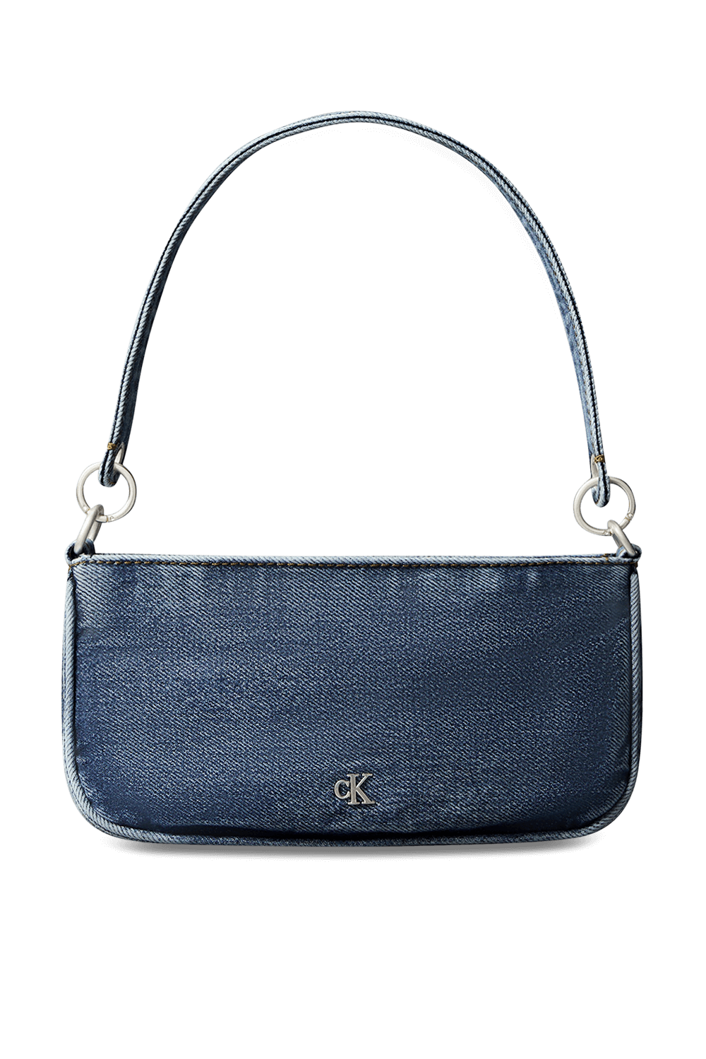 תמונה קידמית של תיק כתף ג'ינס