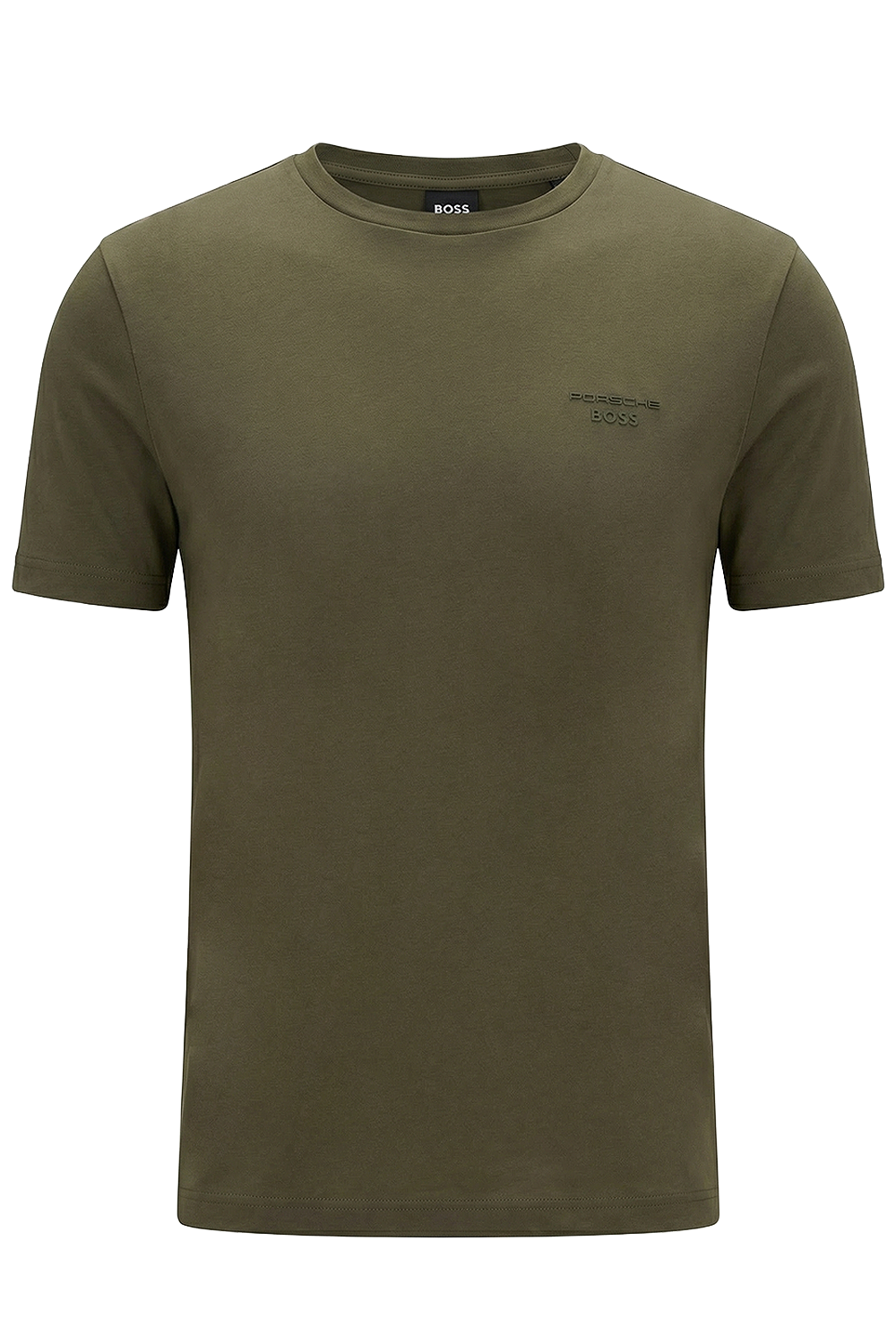 תמונה קידמית של חולצת טי בוס X פורשה