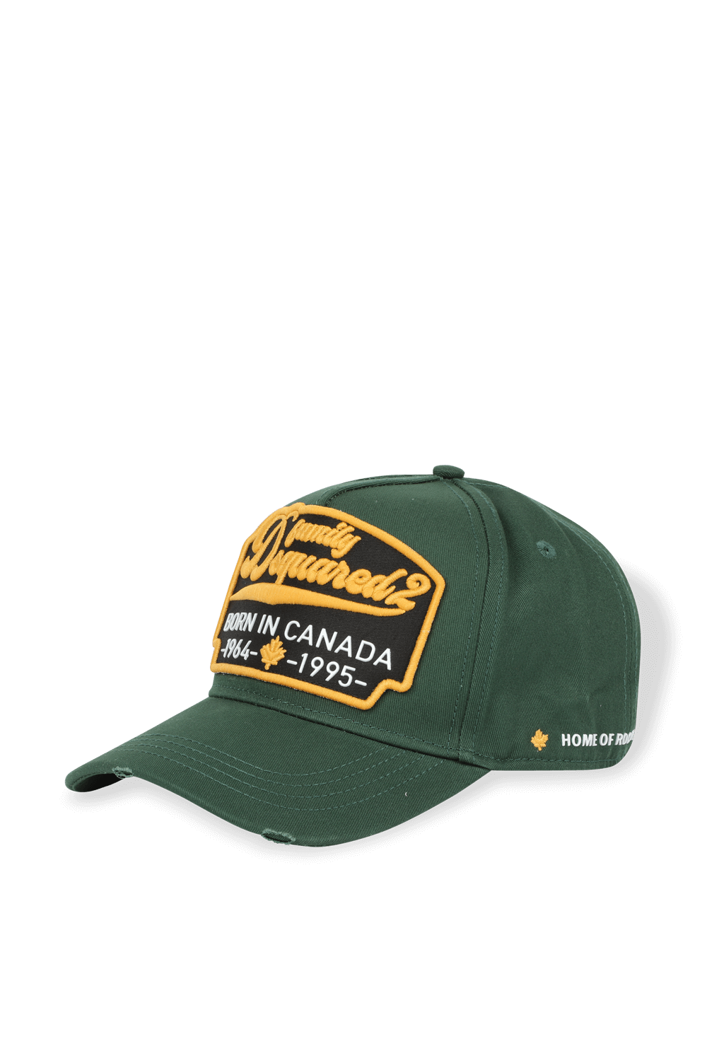 Logo Patched Baseball Cap in Green DSQUARED2