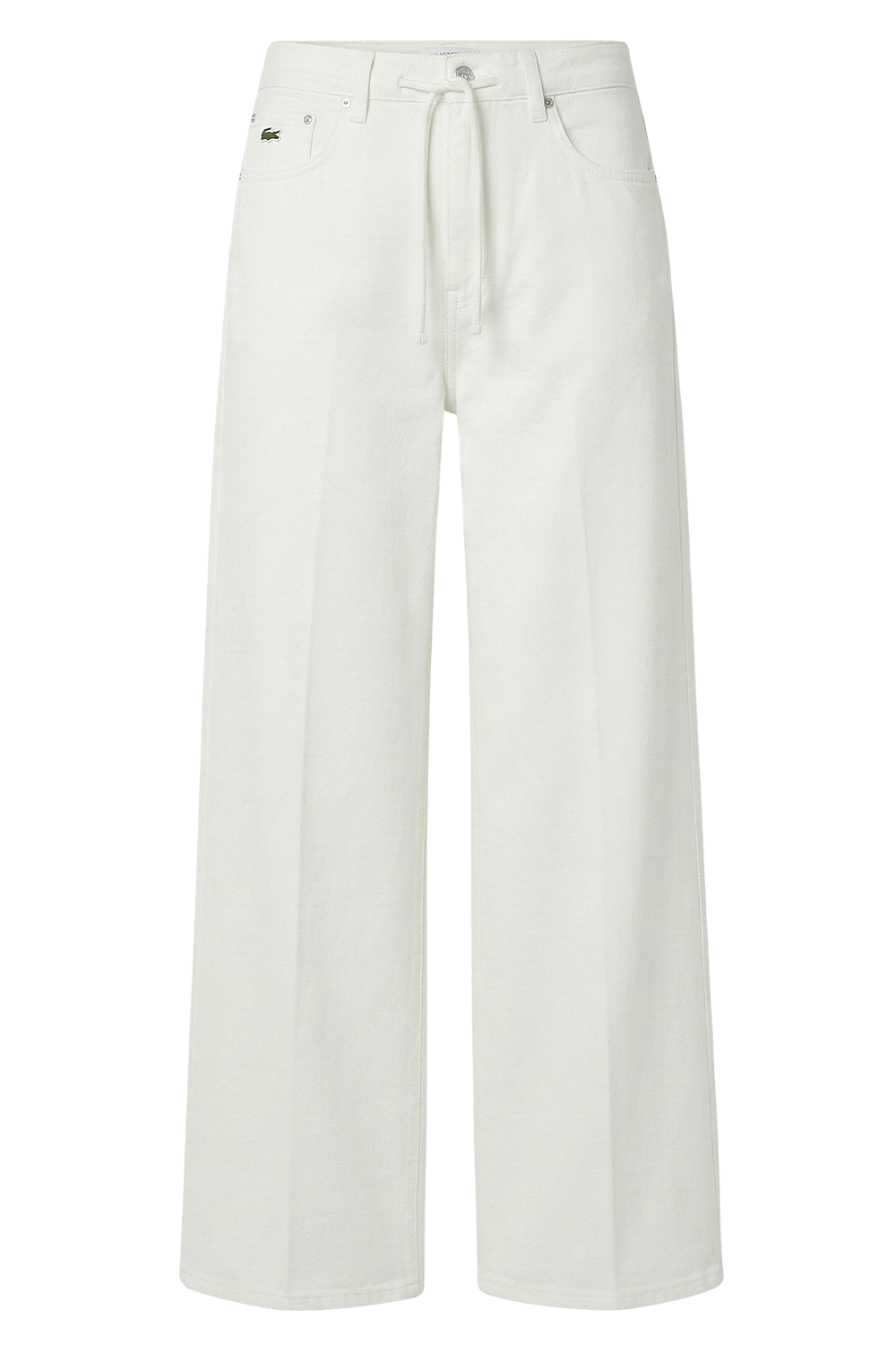 תמונה קידמית של מכנסי ג'ינס בגזרה משוחררת