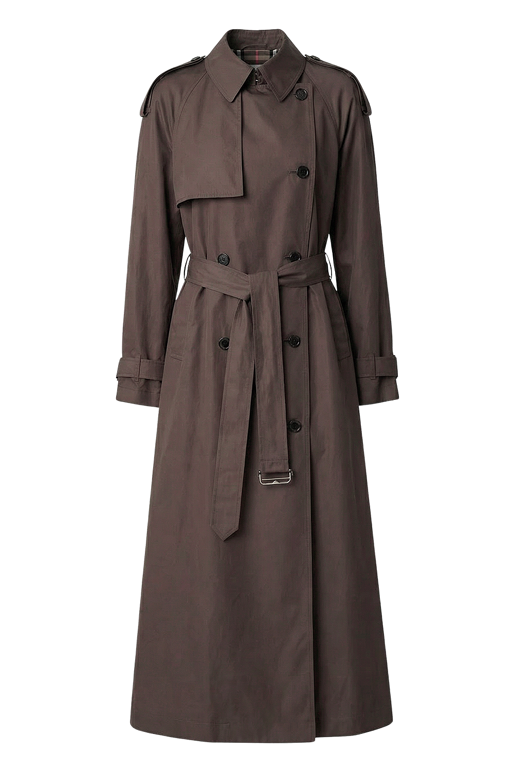 תמונה אחורית של מעיל טרנץ'