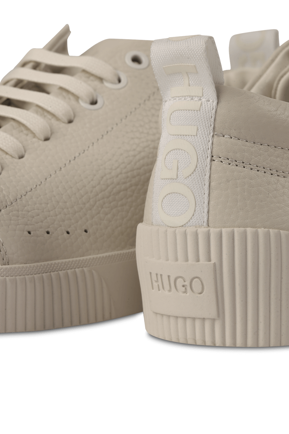 Classic Leather Sneakers in White HUGO