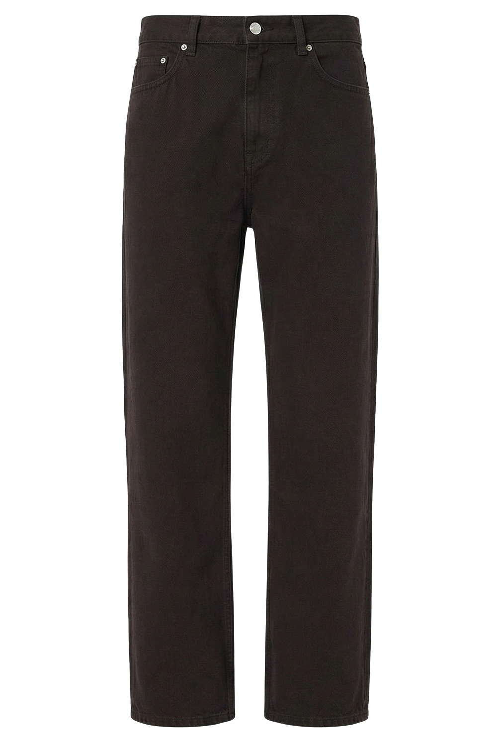 תמונה קידמית של מכנסי ג'ינס בגזרה ישרה