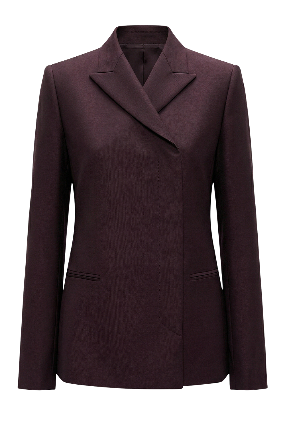 תמונה אחורית של בלייזר מחויט