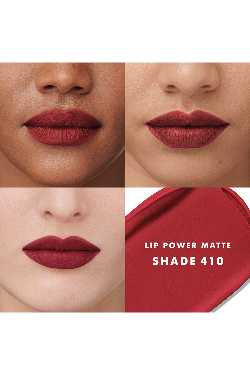 תמונה אחורית של שפתון עמיד ליפ פאוור בגימור מאט 410