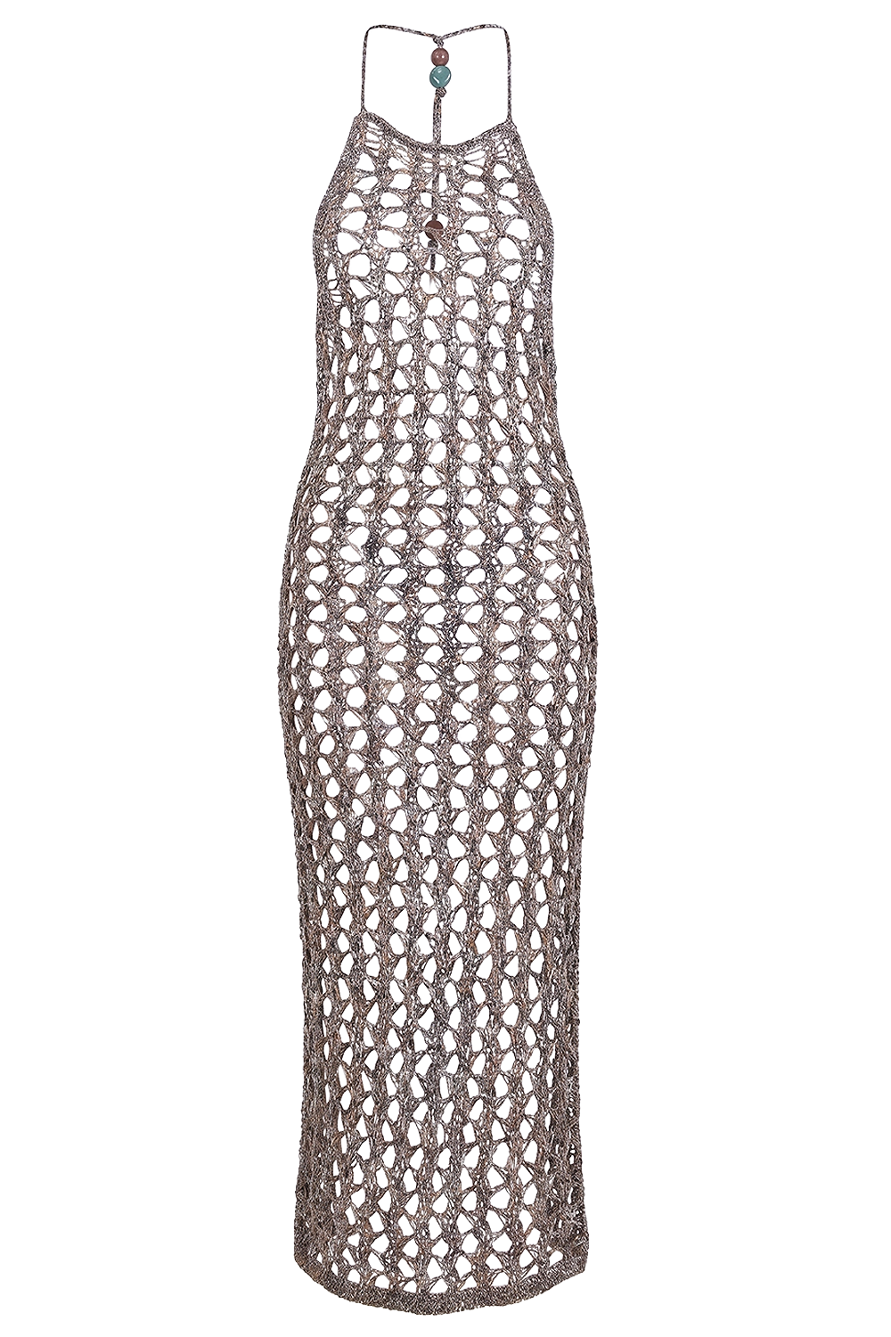 תמונה קידמית של שמלת חוף מקסי