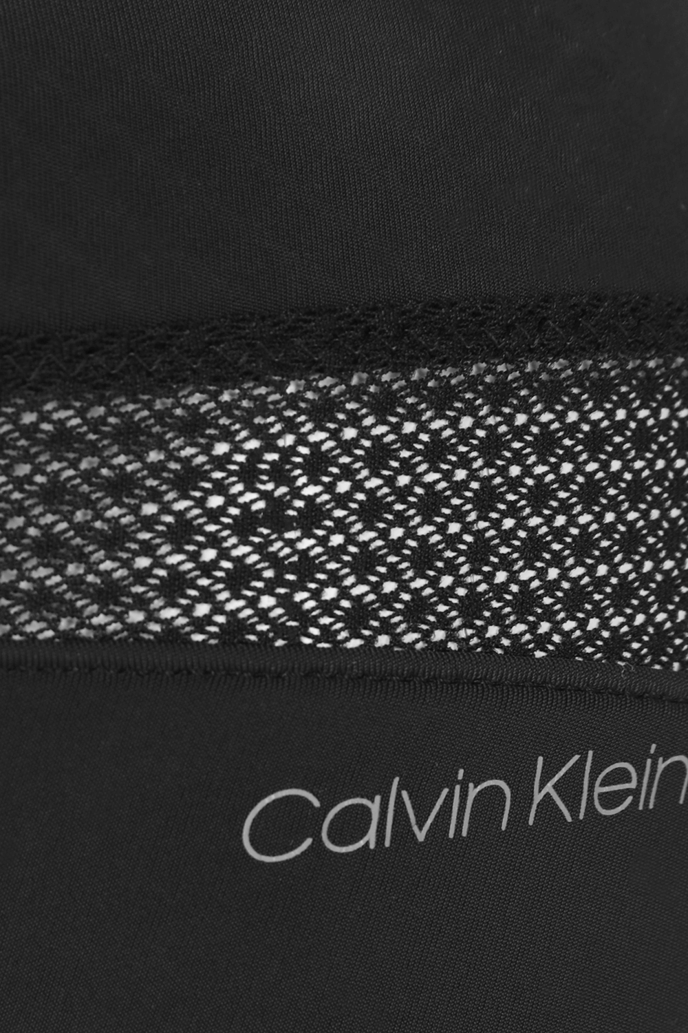 תחתוני חוטיני שחורים עם רצועת תחרה CALVIN KLEIN