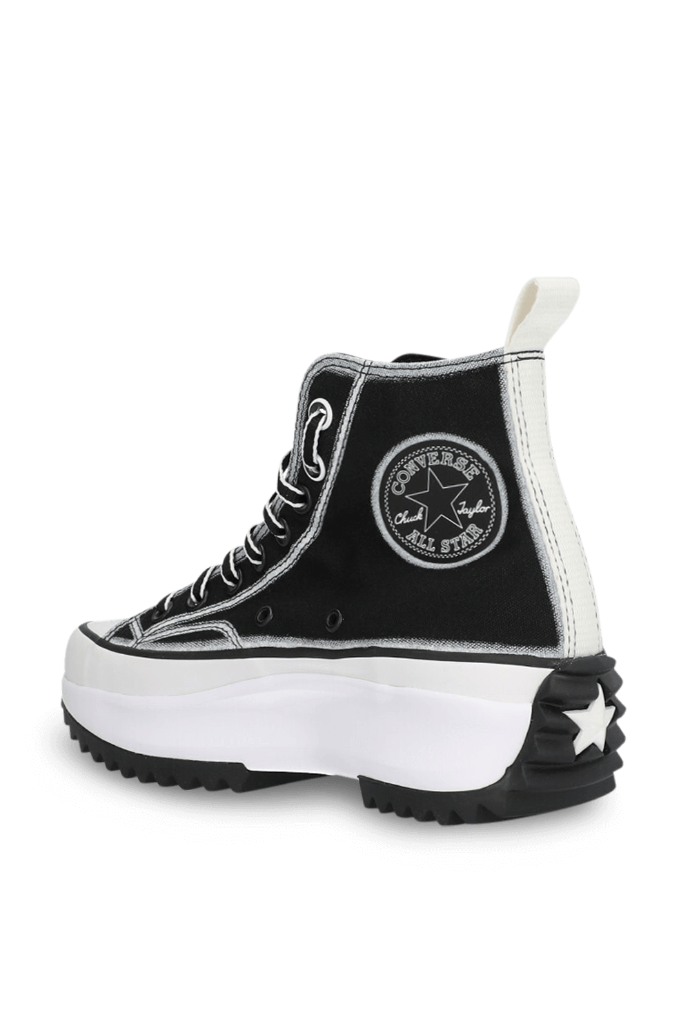 תמונה אחורית של נעלי סניקרס סטאר ברכיסה גבוהה