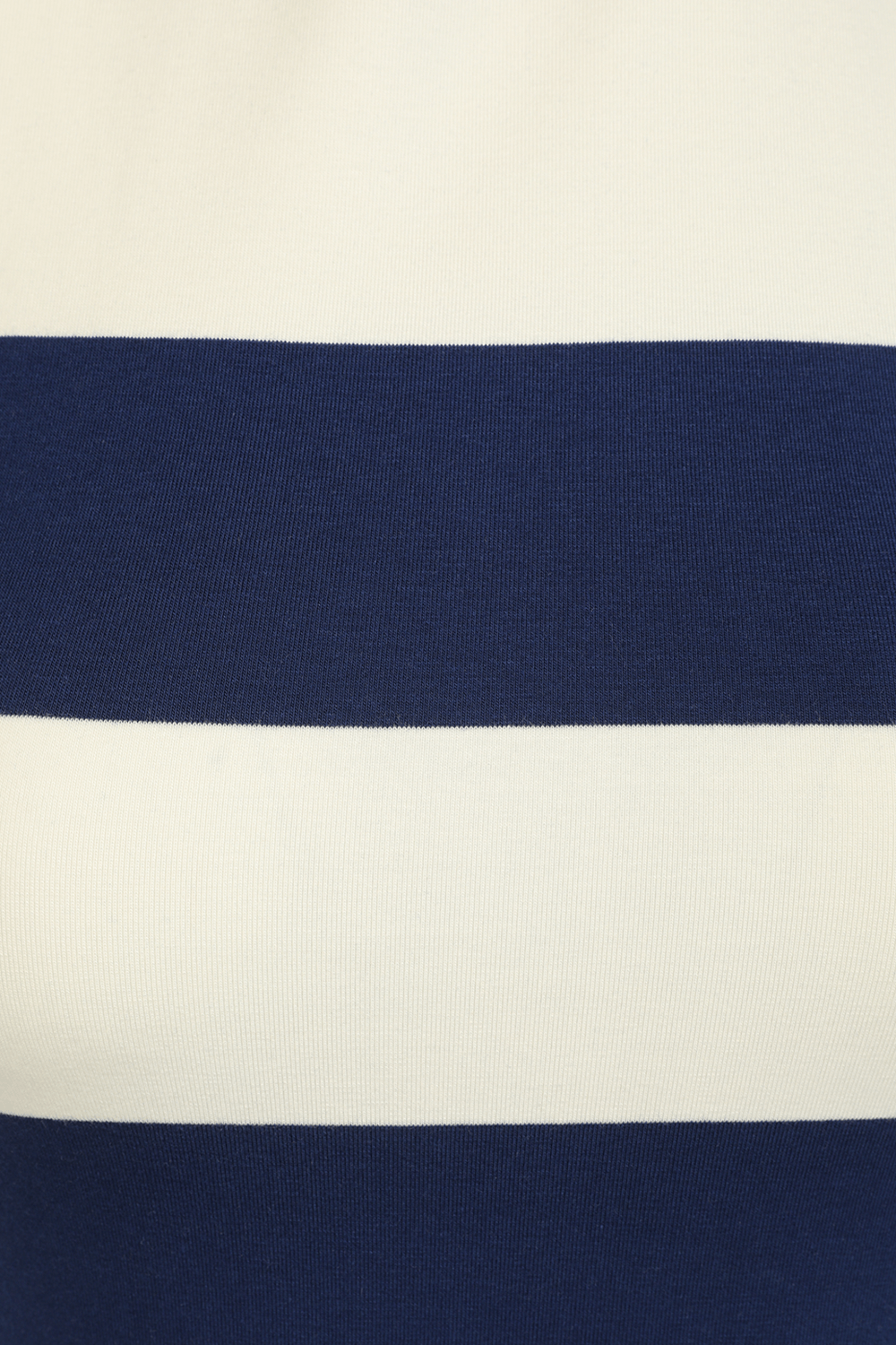 תמונה אחורית של Midi Dress With Stripes in Blue and White