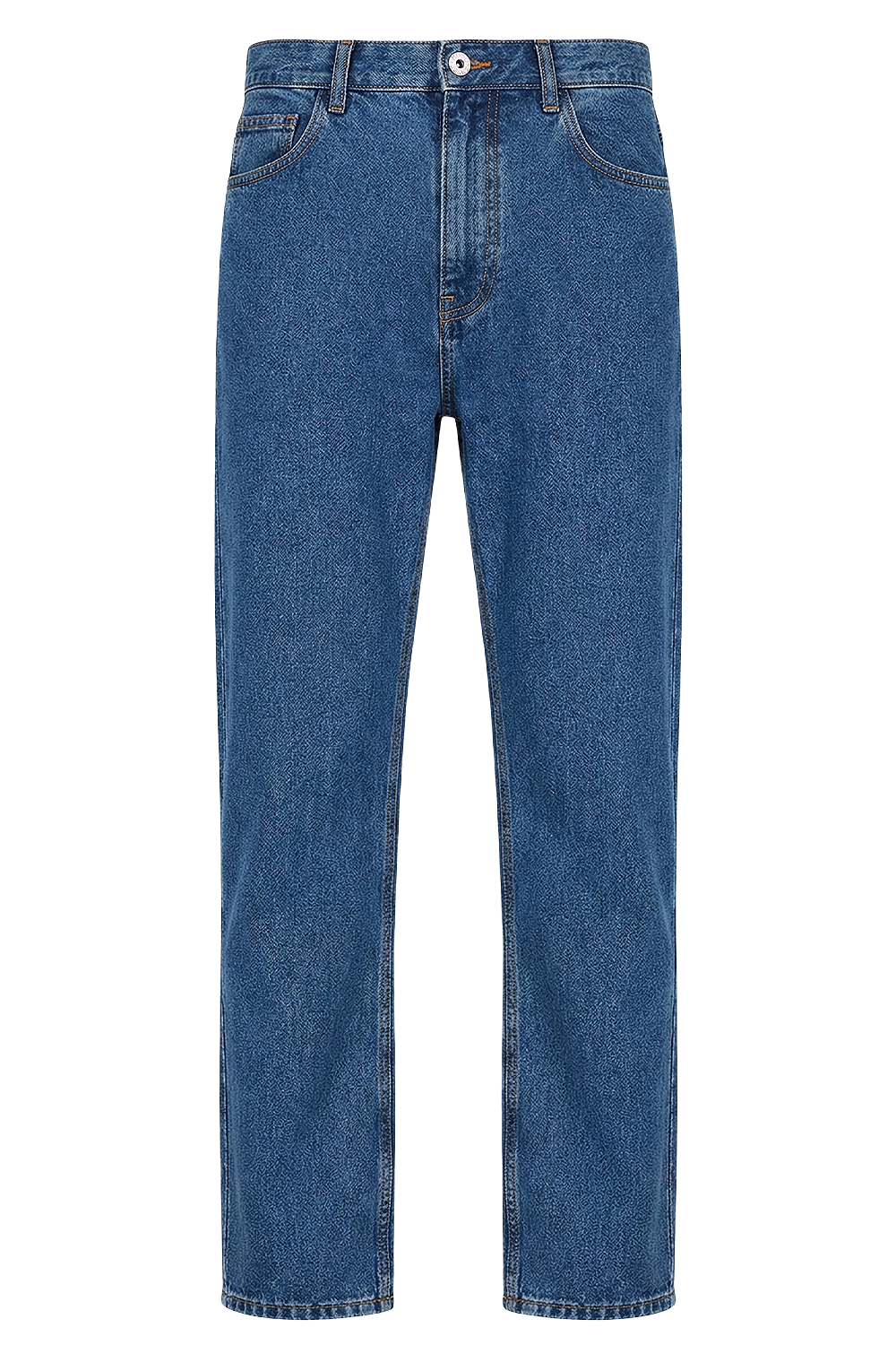 תמונה קידמית של מכנסי ג'ינס