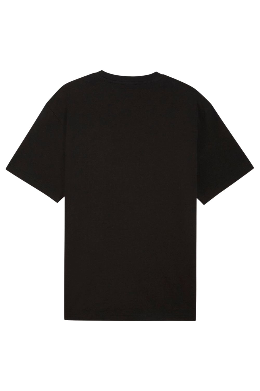 תמונה אחורית של חולצת טי בגזרה משוחררת