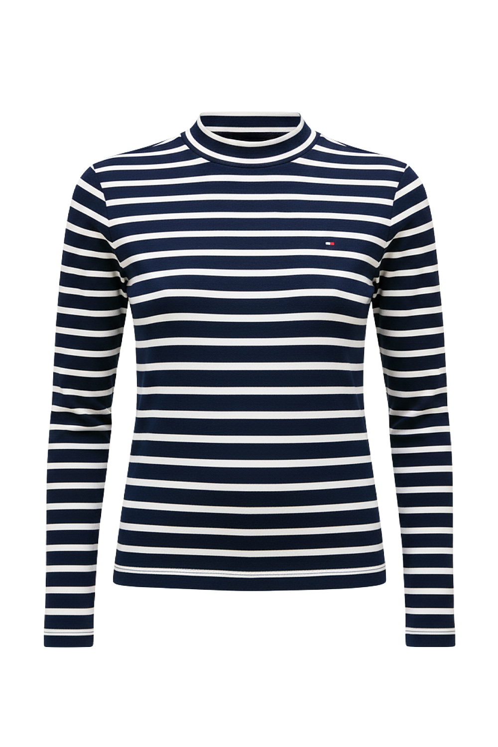 תמונה קידמית של חולצת פסים ארוכה