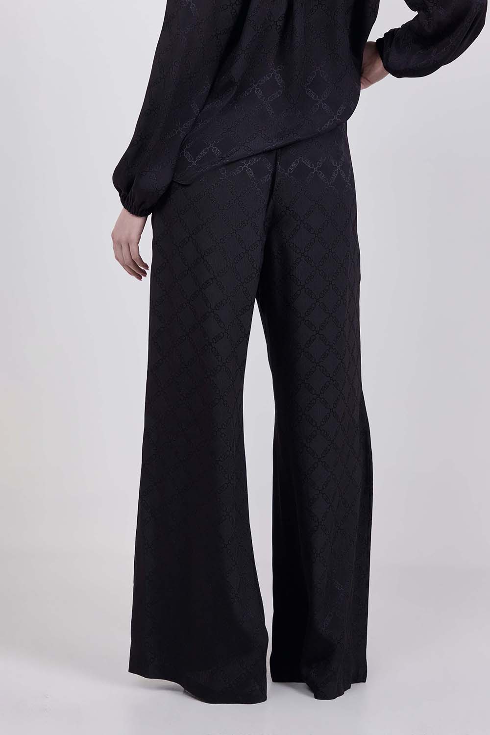 תמונת דוגמן אחורית של מכנסיים מחוייטים