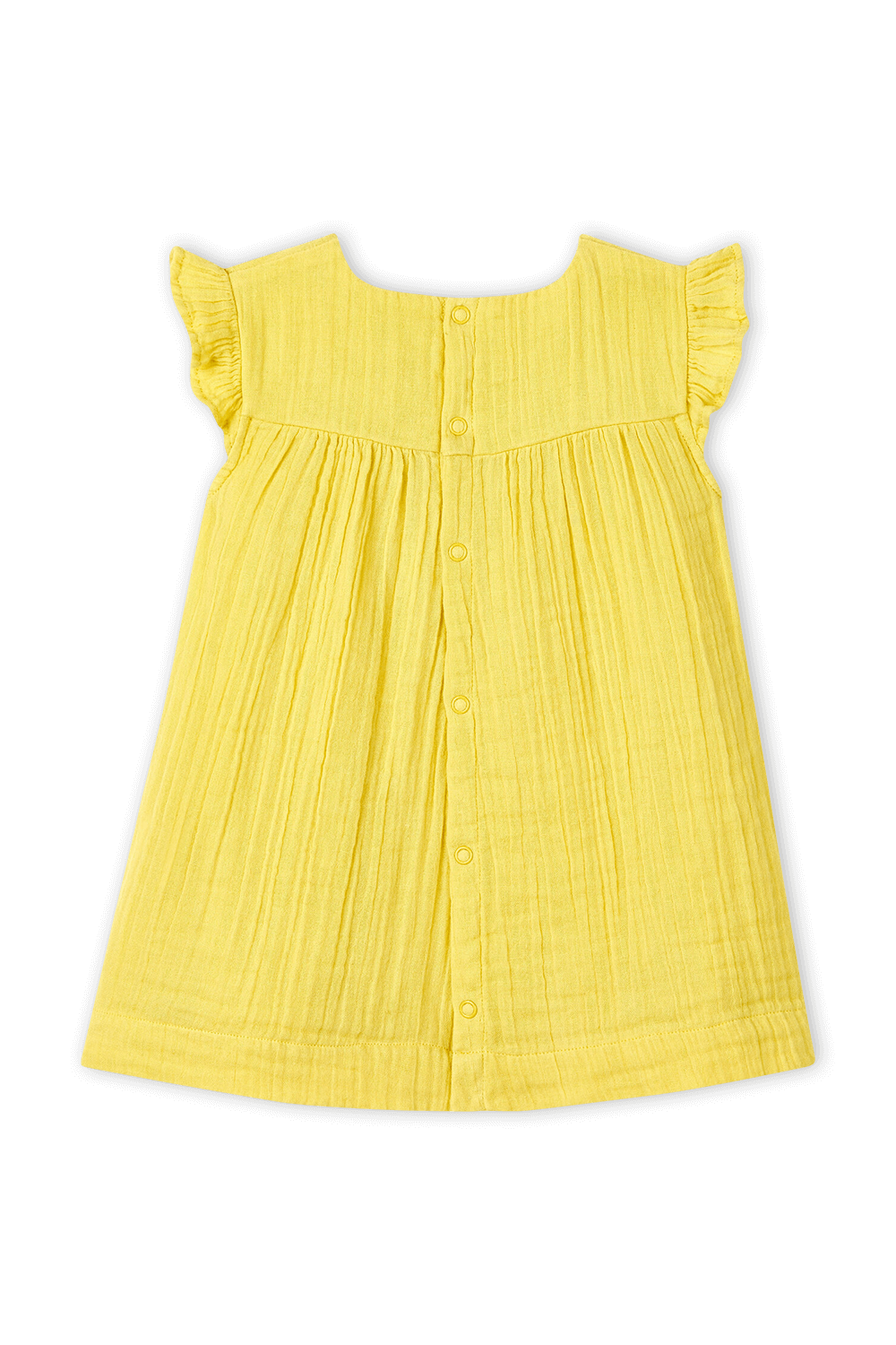 גילאי 18-36 חודשים שמלת מיני צהובה PETIT BATEAU