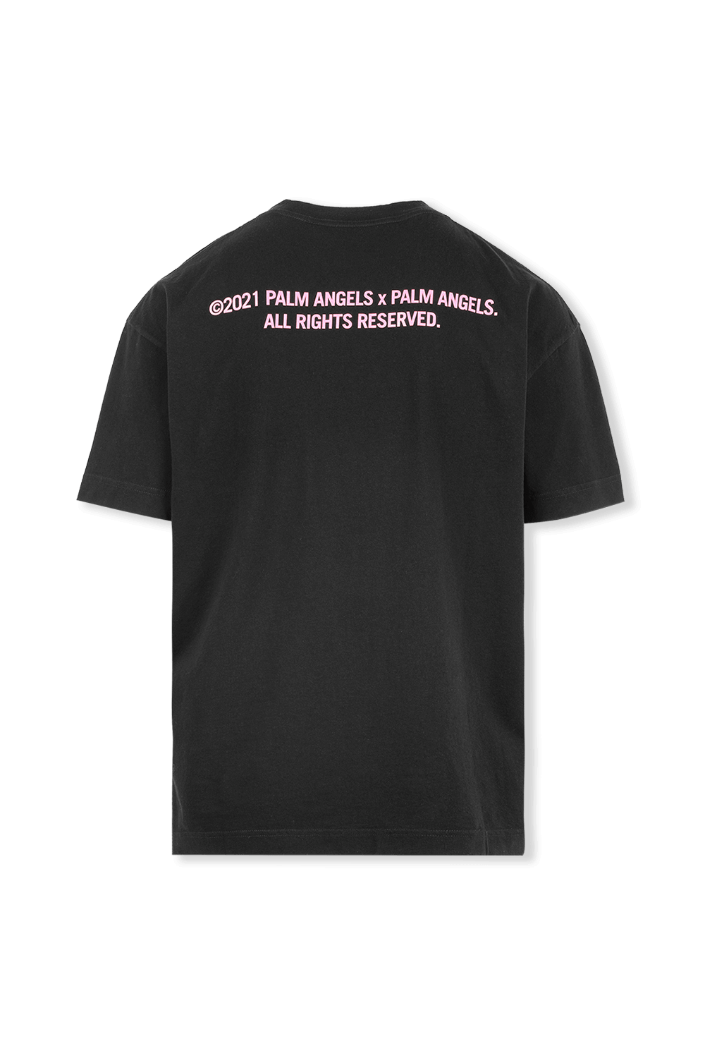 תמונת תקריב של Palm Tree Tee in Black