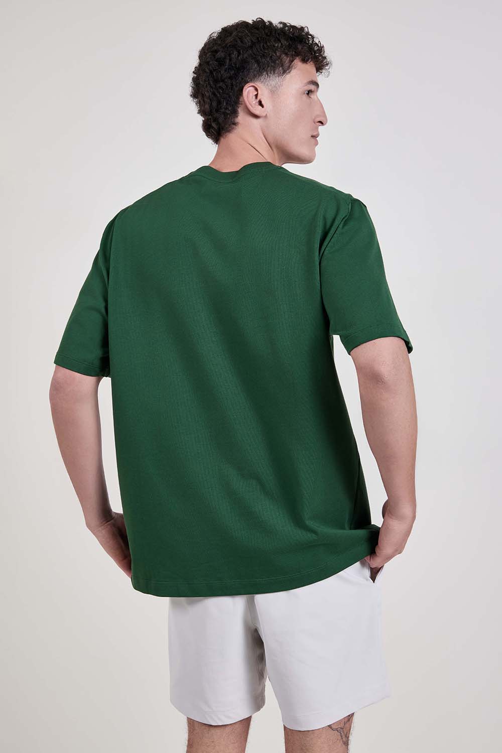 תמונת דוגמן אחורית של Heavyweight Cotton Jersey T-Shirt