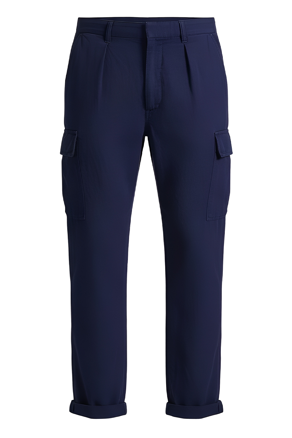 תמונה קידמית של מכנסי קרגו מפשתן