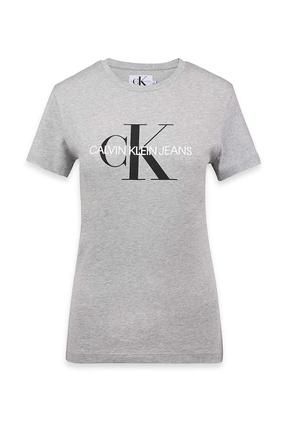 תמונה קידמית של Monogram Slim Tee In Grey